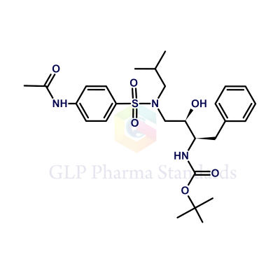 tert-Butyl ((2R,3R)-4-(4-acetamido-N-isobutylphenylsulfonamido)-3-hydroxy-1-phenylbutan-2-yl)carbamate